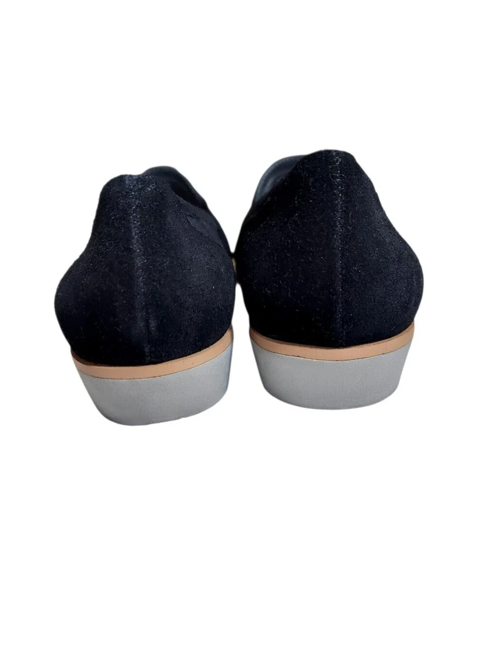 Aerosoles Black Suede Bow Loafers Comfort Flats Size 7.5